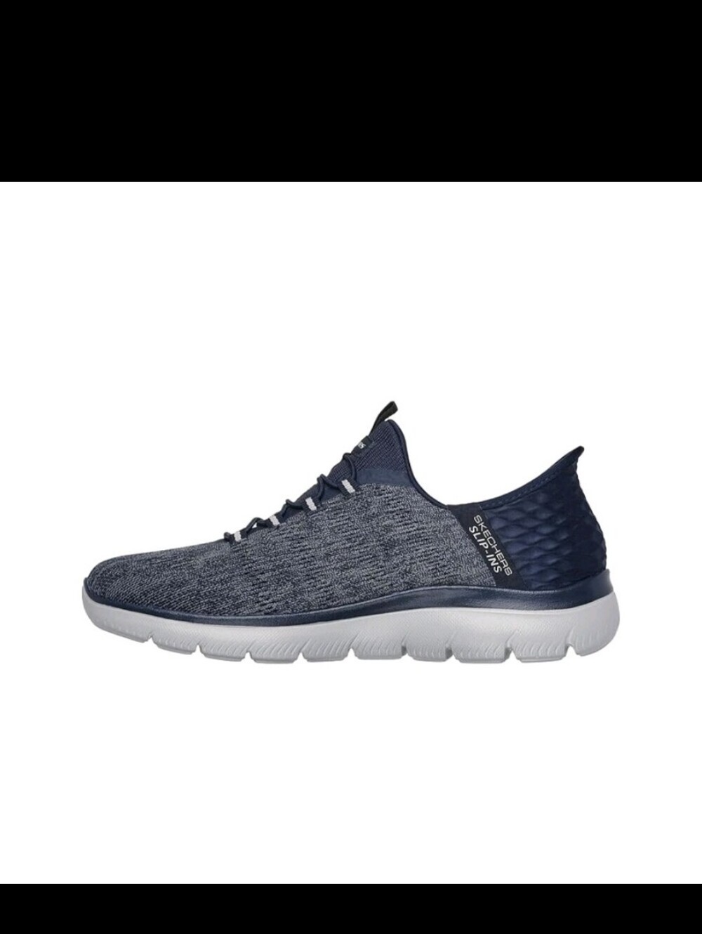 Skechers Men's Summits Key Pace Hands Free Slip-in Sneaker, Navy - Picture 9 of 9